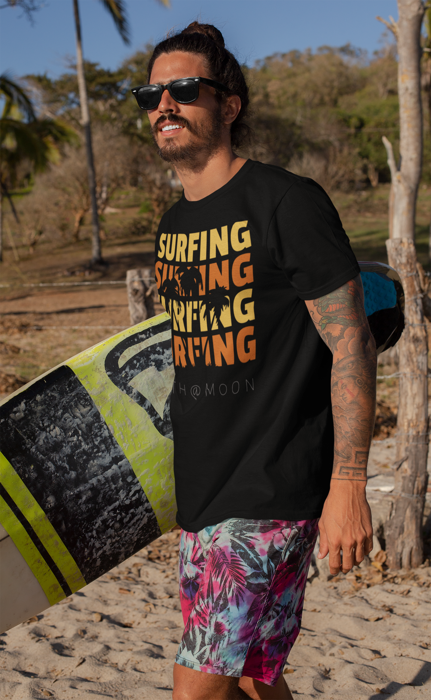 Surfing Short-Sleeve Unisex T-Shirt