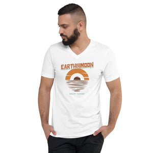 Sunset sketch21  Short Sleeve V-Neck T-Shirt